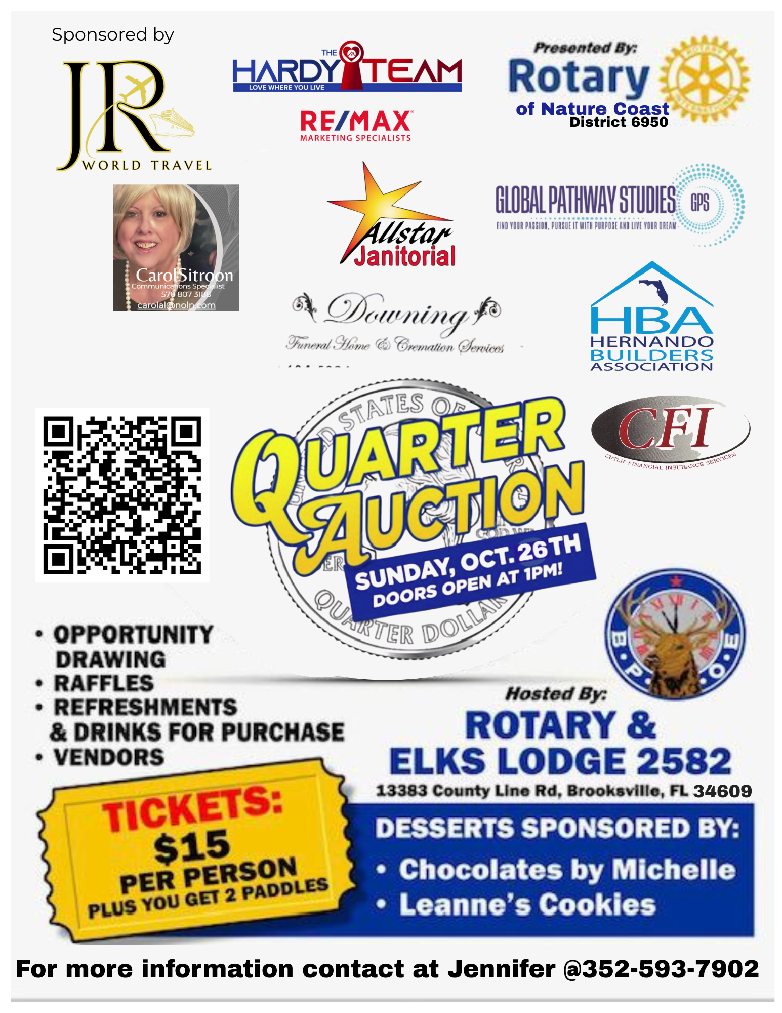 8 Sponsor flyer qtr auction